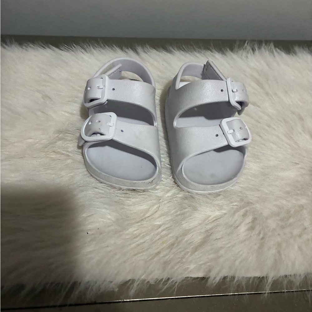 Kids White Sandals